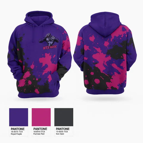 Hoodie, WTX HAVOC, Baseball, Teamtime, Team time, sublimation, custom sports apparel, team uniforms, spirit wear, spiritwear, sports uniforms, custom shirts, team store, custom team store, fundraiser sports, apparel fundraiser