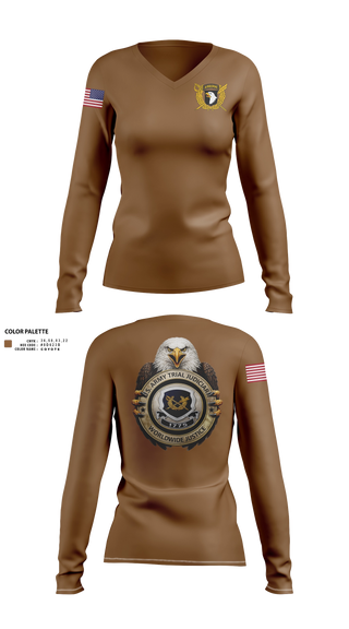 Womens Long Sleeve Vneck Shirt, Trial Judiciary, Softball, Teamtime, Team time, sublimation, custom sports apparel, team uniforms, spirit wear, spiritwear, sports uniforms, custom shirts, team store, custom team store, fundraiser sports, apparel fundraiser
