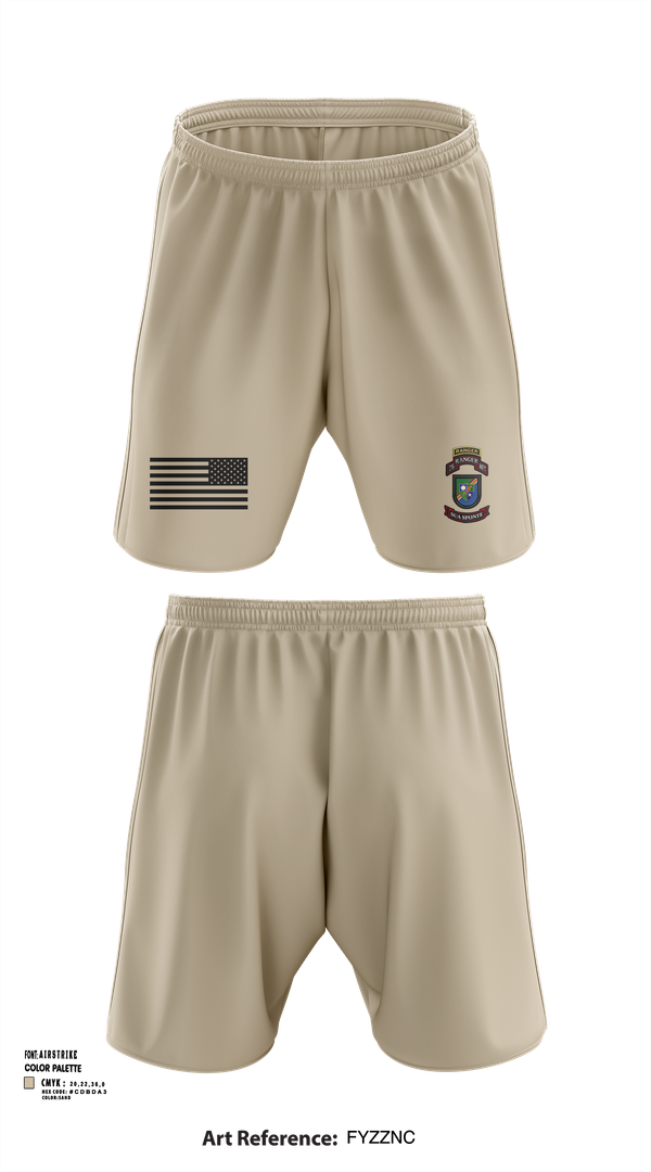 Athletic Shorts With Pockets, 3rd/75th Ranger Regiment, , Teamtime, Team time, sublimation, custom sports apparel, team uniforms, spirit wear, spiritwear, sports uniforms, custom shirts, team store, custom team store, fundraiser sports, apparel fundraiser