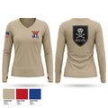 Recon plt 187th combat brigade team 30461727 Women's Long Sleeve V-neck Shirt - 1