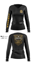 Border Patrol 43558246 Women's Long Sleeve V-neck Shirt - 100
