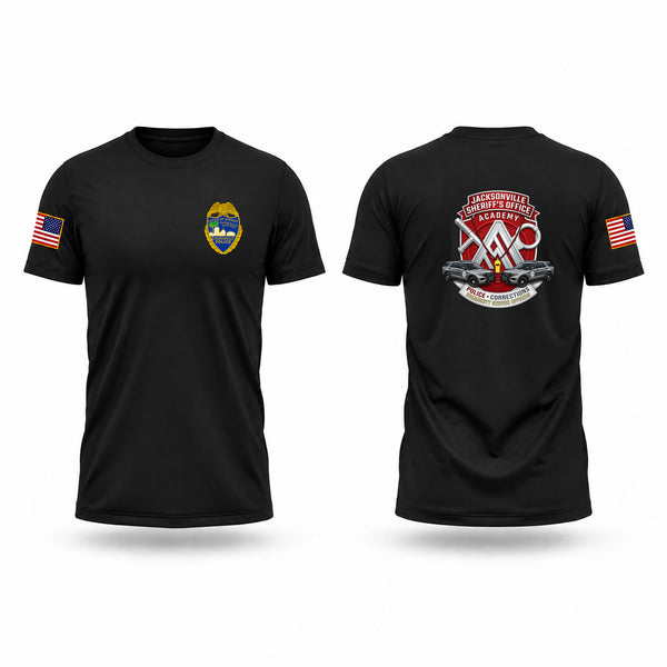 Old School Cotton Feel Shirt, Jax Academy, Police, Teamtime, Team time, sublimation, custom sports apparel, team uniforms, spirit wear, spiritwear, sports uniforms, custom shirts, team store, custom team store, fundraiser sports, apparel fundraiser