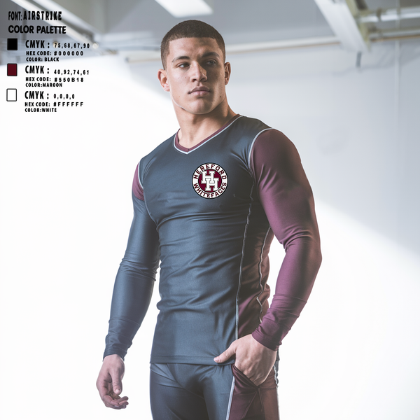 Long Sleeve Performance Shirt, Hereford Whitefaces, Wrestling, Teamtime, Team time, sublimation, custom sports apparel, team uniforms, spirit wear, spiritwear, sports uniforms, custom shirts, team store, custom team store, fundraiser sports, apparel fundraiser
