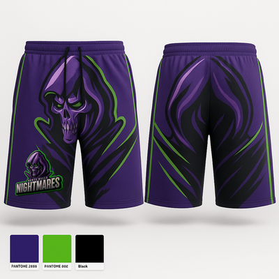 Santa Nella Nightmares 19427419 Athletic Shorts With Pockets - 2