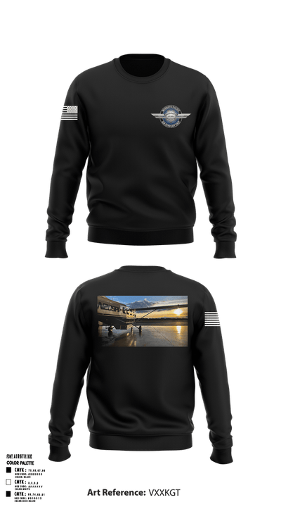 Modesto Police Department Air Support Unit 72124491 Crew Neck Sweatshirt - 1