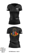 194th AR BDE HRT Medics 51125507 Women's Short Sleeve V-neck Shirt - 3