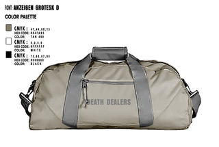 Duffle Bag, Death dealers, , Teamtime, Team time, sublimation, custom sports apparel, team uniforms, spirit wear, spiritwear, sports uniforms, custom shirts, team store, custom team store, fundraiser sports, apparel fundraiser