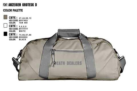 Duffle Bag, Death dealers, , Teamtime, Team time, sublimation, custom sports apparel, team uniforms, spirit wear, spiritwear, sports uniforms, custom shirts, team store, custom team store, fundraiser sports, apparel fundraiser