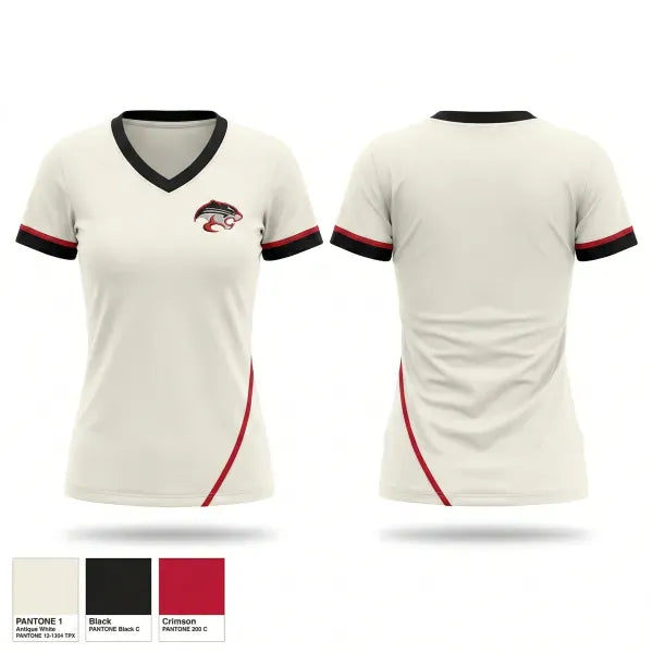 Womens Short Sleeve Vneck Shirt, Cougars, Men's Basketball, Teamtime, Team time, sublimation, custom sports apparel, team uniforms, spirit wear, spiritwear, sports uniforms, custom shirts, team store, custom team store, fundraiser sports, apparel fundraiser
