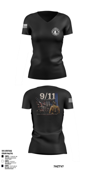 Womens Short Sleeve Vneck Shirt, Lander rural fire, Fire Department, Teamtime, Team time, sublimation, custom sports apparel, team uniforms, spirit wear, spiritwear, sports uniforms, custom shirts, team store, custom team store, fundraiser sports, apparel fundraiser