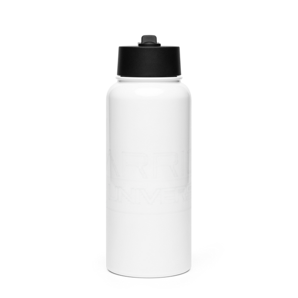 Warrior University Stainless Steel Water Bottle with a Straw Lid
