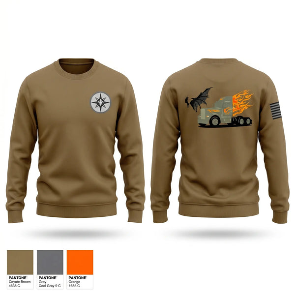 Crew Neck Sweatshirt, Diesel demons, Army, Teamtime, Team time, sublimation, custom sports apparel, team uniforms, spirit wear, spiritwear, sports uniforms, custom shirts, team store, custom team store, fundraiser sports, apparel fundraiser