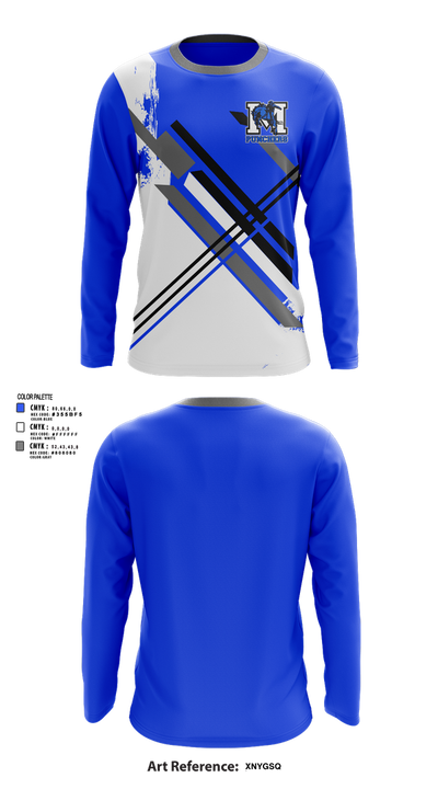 Mifflin Punchers Band 46998684 Long Sleeve Performance Shirt 51
