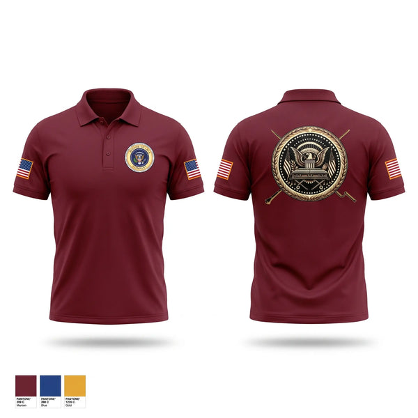 Short Sleeve Performance Polo, Presidential Caskets Platoon, Army, Teamtime, Team time, sublimation, custom sports apparel, team uniforms, spirit wear, spiritwear, sports uniforms, custom shirts, team store, custom team store, fundraiser sports, apparel fundraiser
