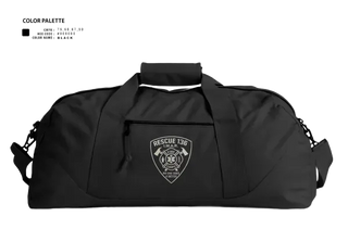 Duffle Bag, Rescue 136, Fire Department, Teamtime, Team time, sublimation, custom sports apparel, team uniforms, spirit wear, spiritwear, sports uniforms, custom shirts, team store, custom team store, fundraiser sports, apparel fundraiser