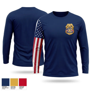 Long Sleeve Performance Shirt, La Plata Police Department, Police, Teamtime, Team time, sublimation, custom sports apparel, team uniforms, spirit wear, spiritwear, sports uniforms, custom shirts, team store, custom team store, fundraiser sports, apparel fundraiser