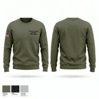 Crew Neck Sweatshirt, Grundy County Sheriff's Department, Police, Teamtime, Team time, sublimation, custom sports apparel, team uniforms, spirit wear, spiritwear, sports uniforms, custom shirts, team store, custom team store, fundraiser sports, apparel fundraiser