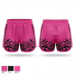 Womens Shorts, The Dugout Dolls, Softball, Teamtime, Team time, sublimation, custom sports apparel, team uniforms, spirit wear, spiritwear, sports uniforms, custom shirts, team store, custom team store, fundraiser sports, apparel fundraiser
