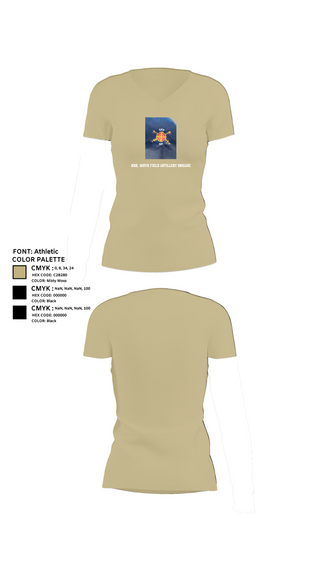 Womens Short Sleeve Vneck Shirt, HHB, 428th Field Artillery Brigade, , Teamtime, Team time, sublimation, custom sports apparel, team uniforms, spirit wear, spiritwear, sports uniforms, custom shirts, team store, custom team store, fundraiser sports, apparel fundraiser