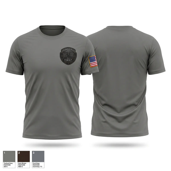 Short Sleeve Performance Shirt, Columbus SWAT, Police, Teamtime, Team time, sublimation, custom sports apparel, team uniforms, spirit wear, spiritwear, sports uniforms, custom shirts, team store, custom team store, fundraiser sports, apparel fundraiser