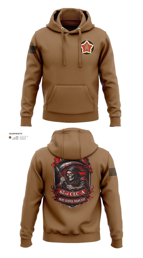 Hoodie, 62ND CEC-A, Army, Teamtime, Team time, sublimation, custom sports apparel, team uniforms, spirit wear, spiritwear, sports uniforms, custom shirts, team store, custom team store, fundraiser sports, apparel fundraiser