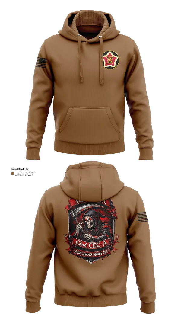 Hoodie, 62ND CEC-A, Army, Teamtime, Team time, sublimation, custom sports apparel, team uniforms, spirit wear, spiritwear, sports uniforms, custom shirts, team store, custom team store, fundraiser sports, apparel fundraiser