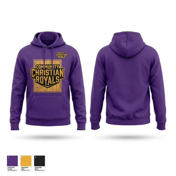 Hoodie, Community Christian Royals, Baseball, Teamtime, Team time, sublimation, custom sports apparel, team uniforms, spirit wear, spiritwear, sports uniforms, custom shirts, team store, custom team store, fundraiser sports, apparel fundraiser