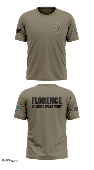 Short Sleeve Performance Shirt, Florence Police Department, Police, Teamtime, Team time, sublimation, custom sports apparel, team uniforms, spirit wear, spiritwear, sports uniforms, custom shirts, team store, custom team store, fundraiser sports, apparel fundraiser