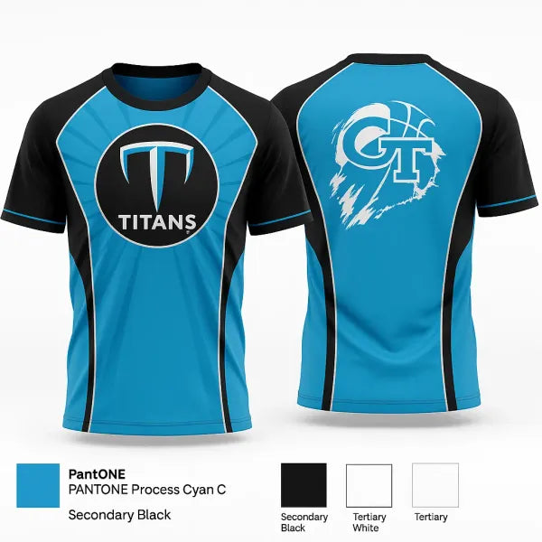 Short Sleeve Performance Shirt, Titans, Women's Basketball, Teamtime, Team time, sublimation, custom sports apparel, team uniforms, spirit wear, spiritwear, sports uniforms, custom shirts, team store, custom team store, fundraiser sports, apparel fundraiser