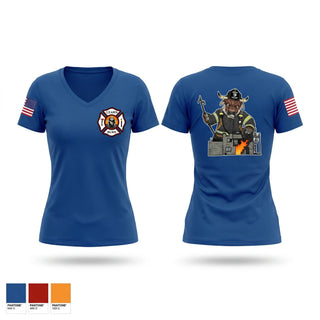 Womens Short Sleeve Vneck Shirt, Las positas, Fire Department, Teamtime, Team time, sublimation, custom sports apparel, team uniforms, spirit wear, spiritwear, sports uniforms, custom shirts, team store, custom team store, fundraiser sports, apparel fundraiser