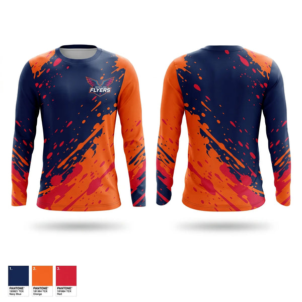 Long Sleeve Performance Shirt, Heartland Flyers, Track & Field, Teamtime, Team time, sublimation, custom sports apparel, team uniforms, spirit wear, spiritwear, sports uniforms, custom shirts, team store, custom team store, fundraiser sports, apparel fundraiser