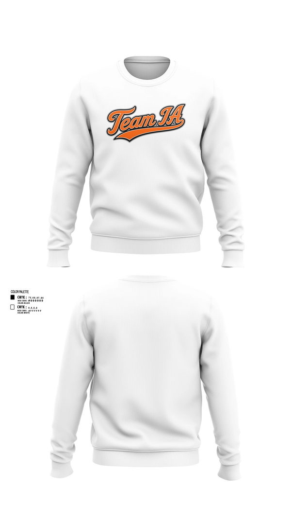 Crew Neck Sweatshirt, Team IA, Men's Basketball, Teamtime, Team time, sublimation, custom sports apparel, team uniforms, spirit wear, spiritwear, sports uniforms, custom shirts, team store, custom team store, fundraiser sports, apparel fundraiser