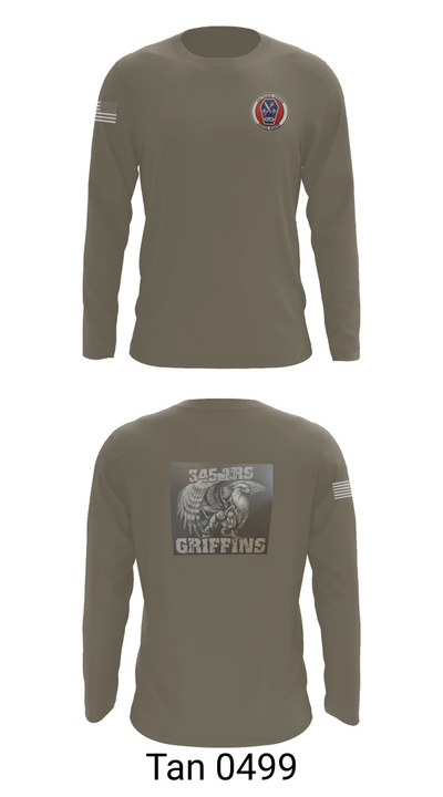 345th TRS 44562231 Long Sleeve Performance Shirt 66