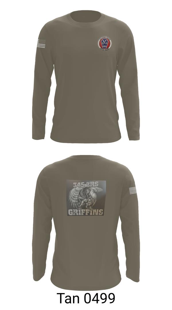 Long Sleeve Performance Shirt, 345th TRS, , Teamtime, Team time, sublimation, custom sports apparel, team uniforms, spirit wear, spiritwear, sports uniforms, custom shirts, team store, custom team store, fundraiser sports, apparel fundraiser