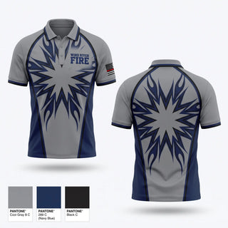 Short Sleeve Performance Polo, Wind River Fire, Fire Department, Teamtime, Team time, sublimation, custom sports apparel, team uniforms, spirit wear, spiritwear, sports uniforms, custom shirts, team store, custom team store, fundraiser sports, apparel fundraiser