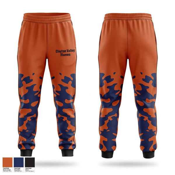 Sweatpants, Clayton Valley Flames, Softball, Teamtime, Team time, sublimation, custom sports apparel, team uniforms, spirit wear, spiritwear, sports uniforms, custom shirts, team store, custom team store, fundraiser sports, apparel fundraiser