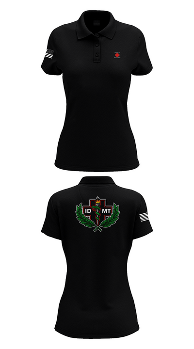 IDMTs 71442140 Women's Short Sleeve Performance Polo  - 35