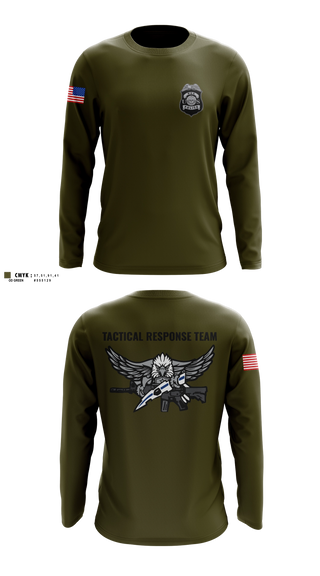 Long Sleeve Performance Shirt, Tactical Response Team, Police, Teamtime, Team time, sublimation, custom sports apparel, team uniforms, spirit wear, spiritwear, sports uniforms, custom shirts, team store, custom team store, fundraiser sports, apparel fundraiser