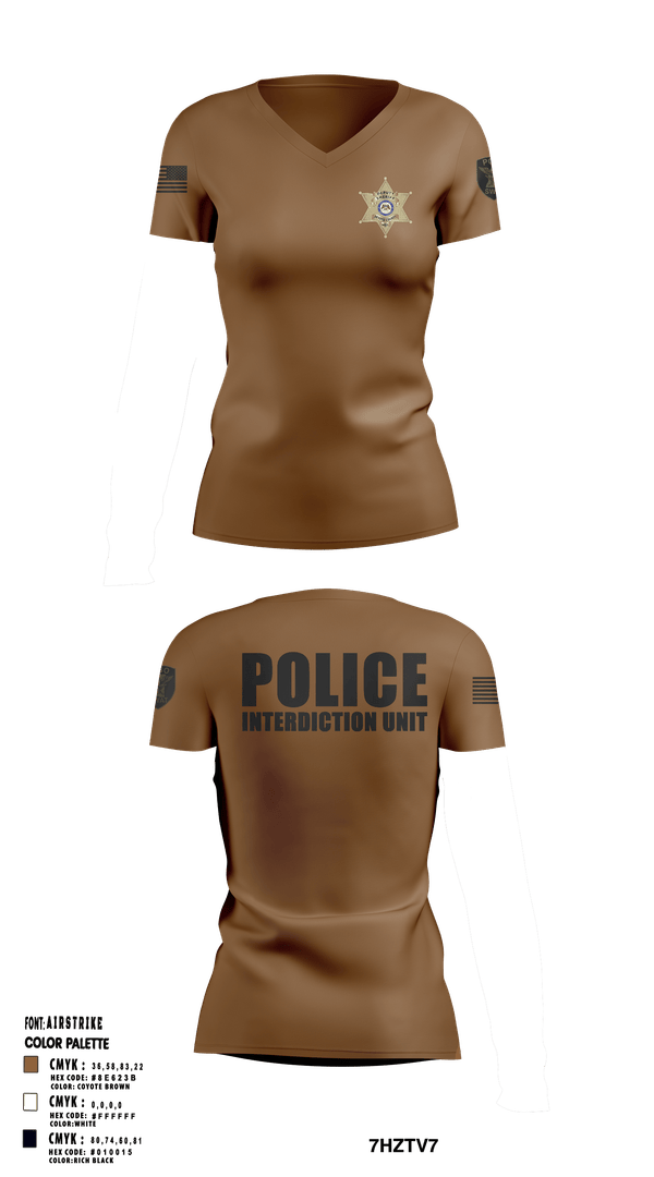 Womens Short Sleeve Vneck Shirt, Panola County Sheriff’s Office, Police, Teamtime, Team time, sublimation, custom sports apparel, team uniforms, spirit wear, spiritwear, sports uniforms, custom shirts, team store, custom team store, fundraiser sports, apparel fundraiser