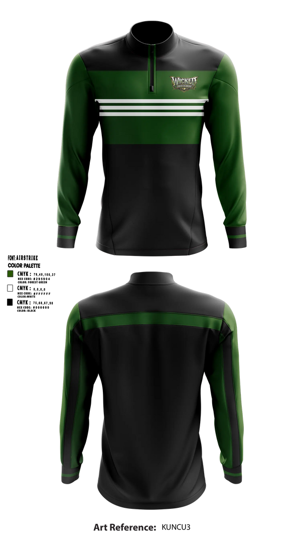 Quarter Zip Jacket, Wicked Cheer Academy, Cheer, Teamtime, Team time, sublimation, custom sports apparel, team uniforms, spirit wear, spiritwear, sports uniforms, custom shirts, team store, custom team store, fundraiser sports, apparel fundraiser