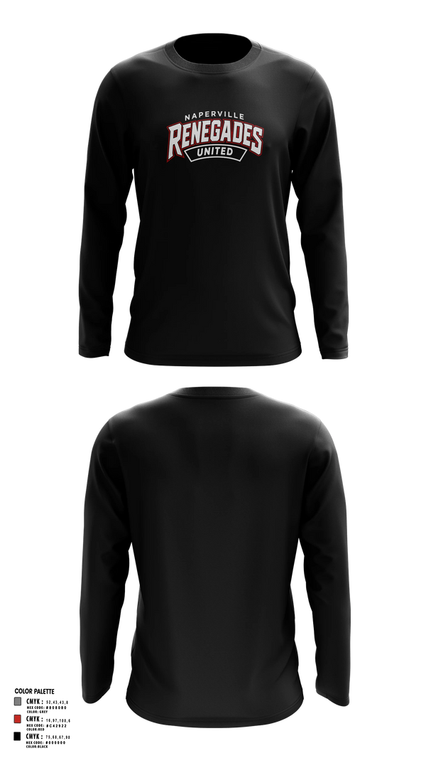 Long Sleeve Performance Shirt, Naperville Renegades, Baseball, Teamtime, Team time, sublimation, custom sports apparel, team uniforms, spirit wear, spiritwear, sports uniforms, custom shirts, team store, custom team store, fundraiser sports, apparel fundraiser