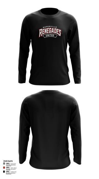 Long Sleeve Performance Shirt, Naperville Renegades, Baseball, Teamtime, Team time, sublimation, custom sports apparel, team uniforms, spirit wear, spiritwear, sports uniforms, custom shirts, team store, custom team store, fundraiser sports, apparel fundraiser