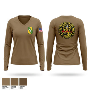 Womens Long Sleeve Vneck Shirt, C/JTF MAGNOLIA, Army, Teamtime, Team time, sublimation, custom sports apparel, team uniforms, spirit wear, spiritwear, sports uniforms, custom shirts, team store, custom team store, fundraiser sports, apparel fundraiser