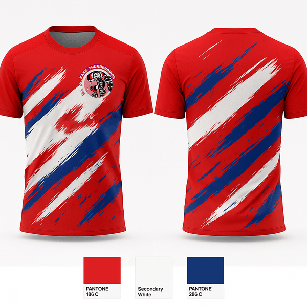 Short Sleeve Rash Guard Shirt, Kake Thunderbirds Basketball, Men's Basketball, Teamtime, Team time, sublimation, custom sports apparel, team uniforms, spirit wear, spiritwear, sports uniforms, custom shirts, team store, custom team store, fundraiser sports, apparel fundraiser