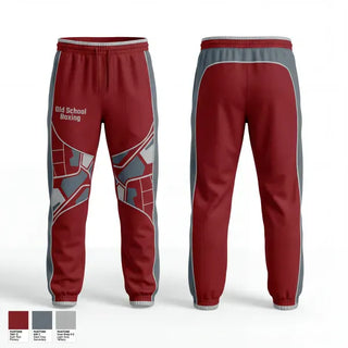 Sweatpants, Old School Boxing, Spirit Store, Teamtime, Team time, sublimation, custom sports apparel, team uniforms, spirit wear, spiritwear, sports uniforms, custom shirts, team store, custom team store, fundraiser sports, apparel fundraiser