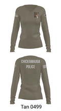 Chickamauga Police 51367773 Women's Long Sleeve V-neck Shirt - 73