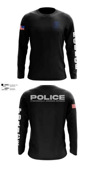 Long Sleeve Performance Shirt, SAO, Police, Teamtime, Team time, sublimation, custom sports apparel, team uniforms, spirit wear, spiritwear, sports uniforms, custom shirts, team store, custom team store, fundraiser sports, apparel fundraiser