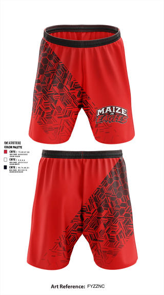 Athletic Shorts With Pockets, Maize Jr Eagles, , Teamtime, Team time, sublimation, custom sports apparel, team uniforms, spirit wear, spiritwear, sports uniforms, custom shirts, team store, custom team store, fundraiser sports, apparel fundraiser