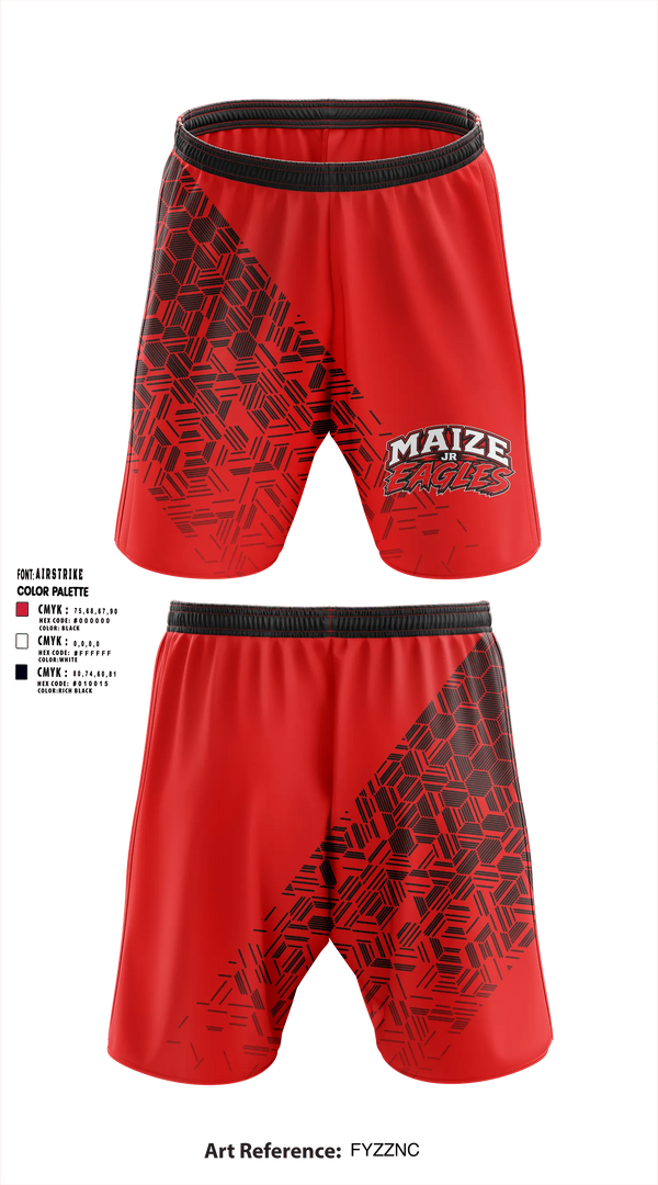 Athletic Shorts With Pockets, Maize Jr Eagles, , Teamtime, Team time, sublimation, custom sports apparel, team uniforms, spirit wear, spiritwear, sports uniforms, custom shirts, team store, custom team store, fundraiser sports, apparel fundraiser
