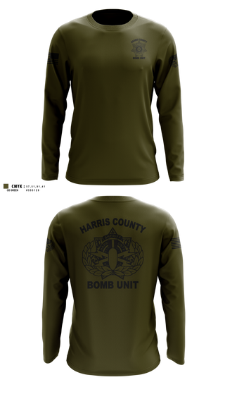 Long Sleeve Performance Shirt, Harris County Sheriff’s Bomb Unit, Police, Teamtime, Team time, sublimation, custom sports apparel, team uniforms, spirit wear, spiritwear, sports uniforms, custom shirts, team store, custom team store, fundraiser sports, apparel fundraiser